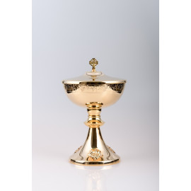 Ciborium, brass, gold plated - 24 cm (35)