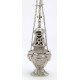 Thurible brass, nickel-plated, cast - 30 cm