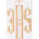 IHS Embroidered Deacon's stole, Cross (6)