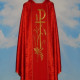 Chasuble with computer-embroidered belt - rosette (617)