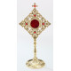 Reliquary - 32 cm, with gemstones, gold plated (2)