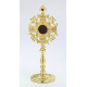 Reliquary with precious stones, gold-plated - 24 cm