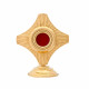 Brass reliquary, gold-plated - 15 cm