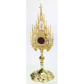 Gothic reliquary, gold plated