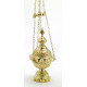 Brass thurible, decorated - 25 cm