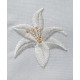 Corporal - embroidered lily - 100% cotton