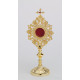 Reliquary - 25 cm with gemstones, gold plated (1)