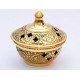 Brass incense burner with lid - 7 cm