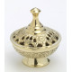Brass incense burner with lid - 9 cm