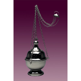 Thurible nickel plated height 41 cm