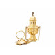 Brass thurible, nickel-plated