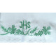 Altar Tablecloth IHS (3) - green embroidery