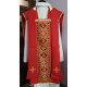 Roman chasuble red - damask fabric (5)