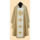 IHS embroidered chasuble + Cross - liturgical colors