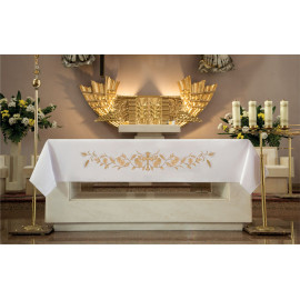 Altar tablecloth - embroidered symbol of the Cross