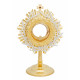 Gold plated monstrance height 31 cm (22)
