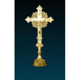 Gilded altar cross - 41 cm (7)