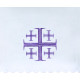 Altar Tablecloth Jerusalem cross (4) - violet embroidery
