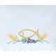 Altar Tablecloth embroidered fish (8)
