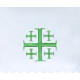 Altar Tablecloth Jerusalem cross (12) - green embroidery