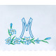 Altar Tablecloth Marian symbol embroidery (21)