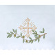 Altar Tablecloth embroidered cross and twig (9)