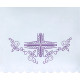 Altar Tablecloth violet cross  (16)