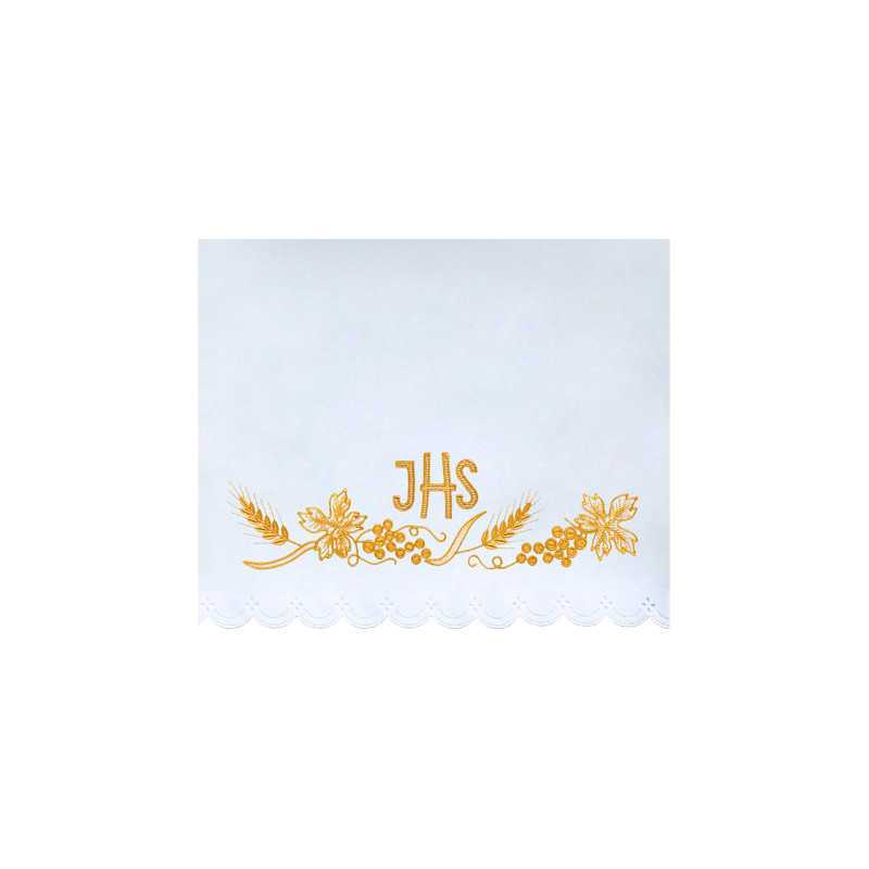 Altar Tablecloth IHS - golden embroidery (33)