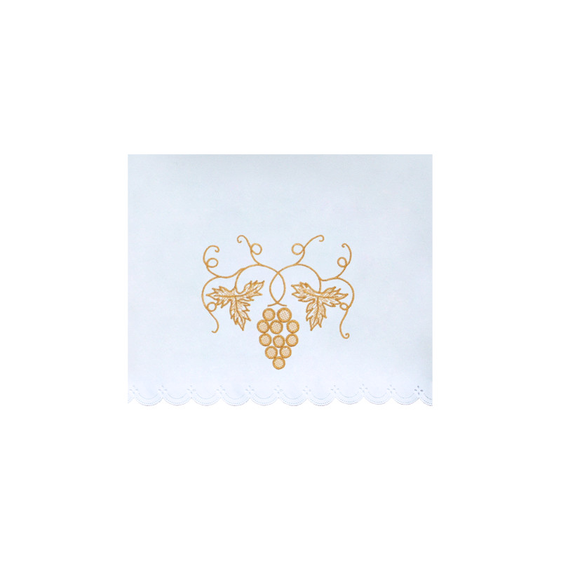 Altar Tablecloth grapes - golden embroidery (35)