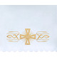 Altar Tablecloth cross - golden embroidery (36)