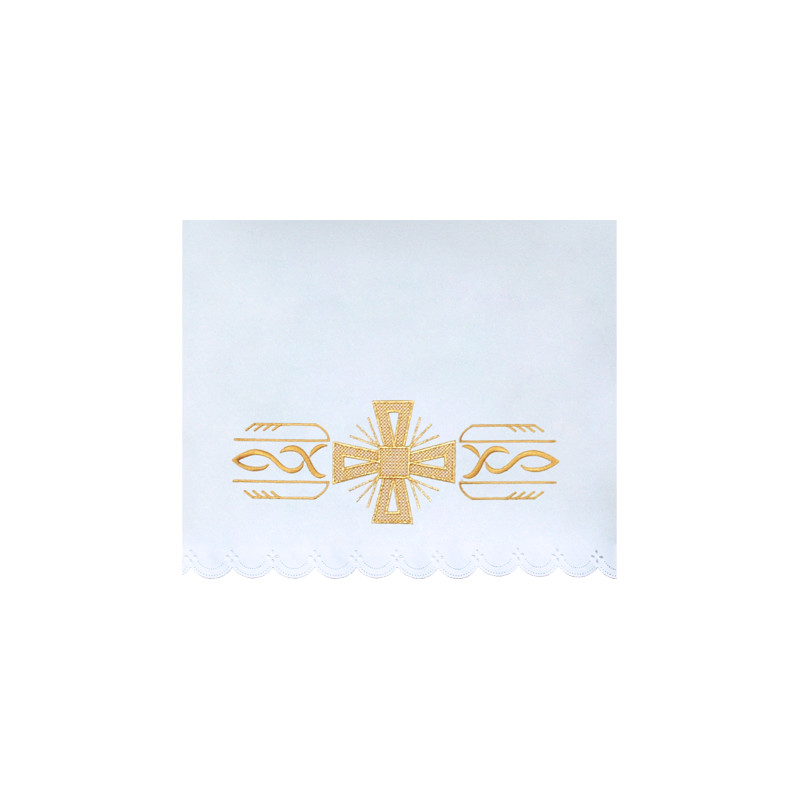 Altar Tablecloth cross - golden embroidery (36)