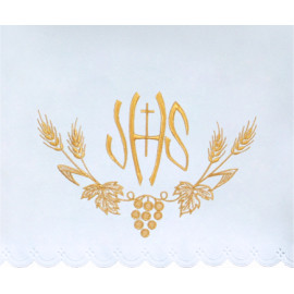 Altar Tablecloth cross - golden embroidery (37)