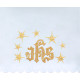 Altar Tablecloth IHS - golden embroidery (30)