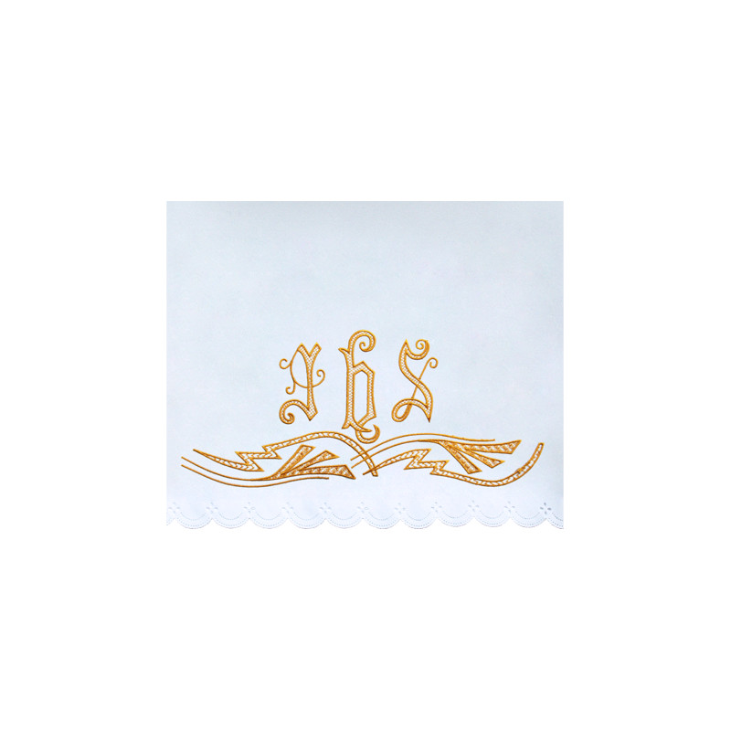 Altar Tablecloth IHS - golden embroidery (39)