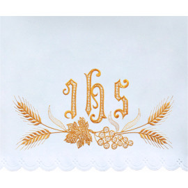 Altar Tablecloth IHS - golden embroidery (40)