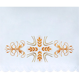 Altar Tablecloth cross - golden embroidery (41)