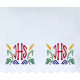 Altar Tablecloth IHS - colorful embroidery (46)