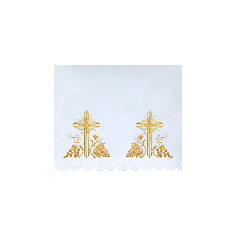 Altar Tablecloth cross - golden embroidery (48)
