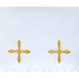 Altar Tablecloth cross - golden embroidery (49)