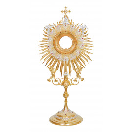 Gold plated monstrance height 96 cm (2)