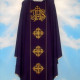 IHS chasuble with computer-embroidered belt (620)