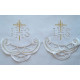 Embroidered altar tablecloth - Eucharistic pattern (185)