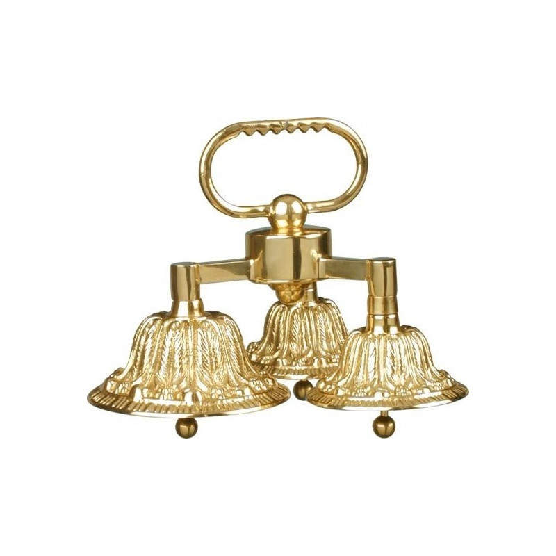 Brass Altar Bell with Triple Moon Symbol at Rs 1167.00, Vapi