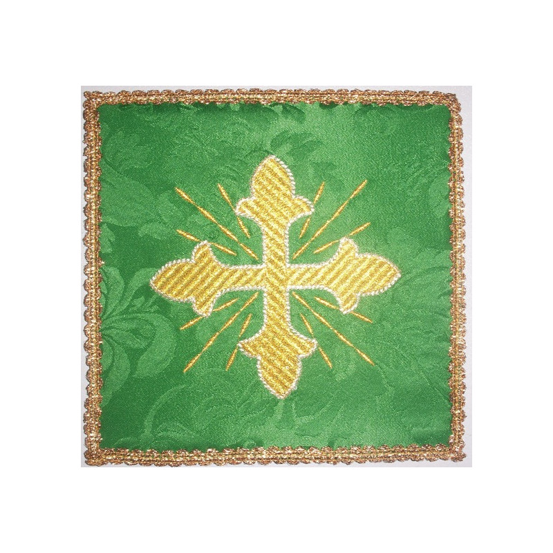 Chalice pall cross green (6)