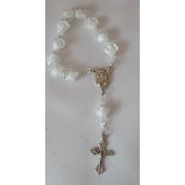 Decade of the rosary - a heart white