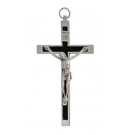 Religious cross, metal, inlaid - 10 cm 