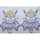 Embroidered altar tablecloth - Eucharistic pattern (199)