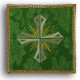 Chalice pall cross green (38)