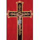 Embroidered chasuble Jesus on the cross - red (190)