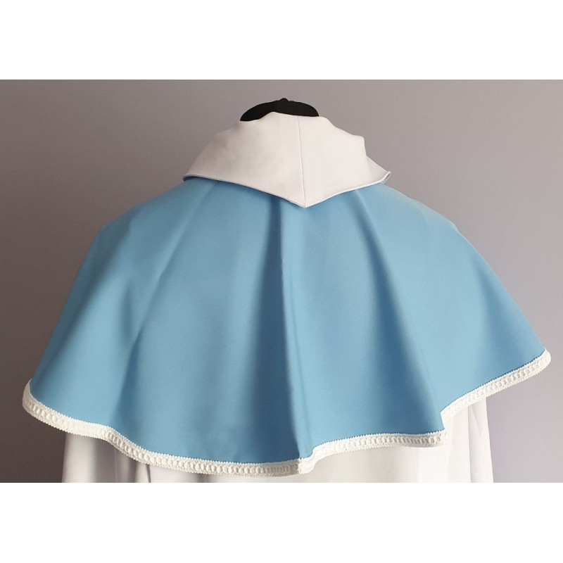 Altar Boy's cloak/ hood, blue, Marian